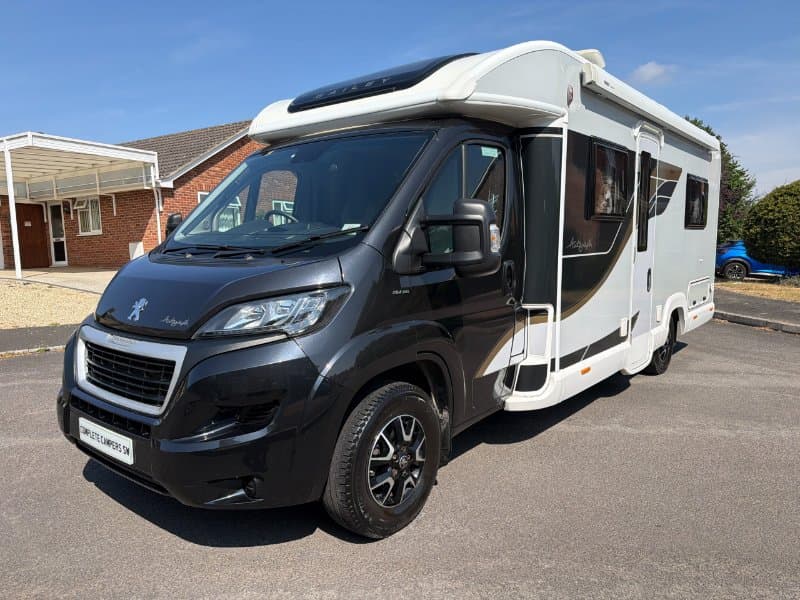 Motorhome exterior ready to view in Devon